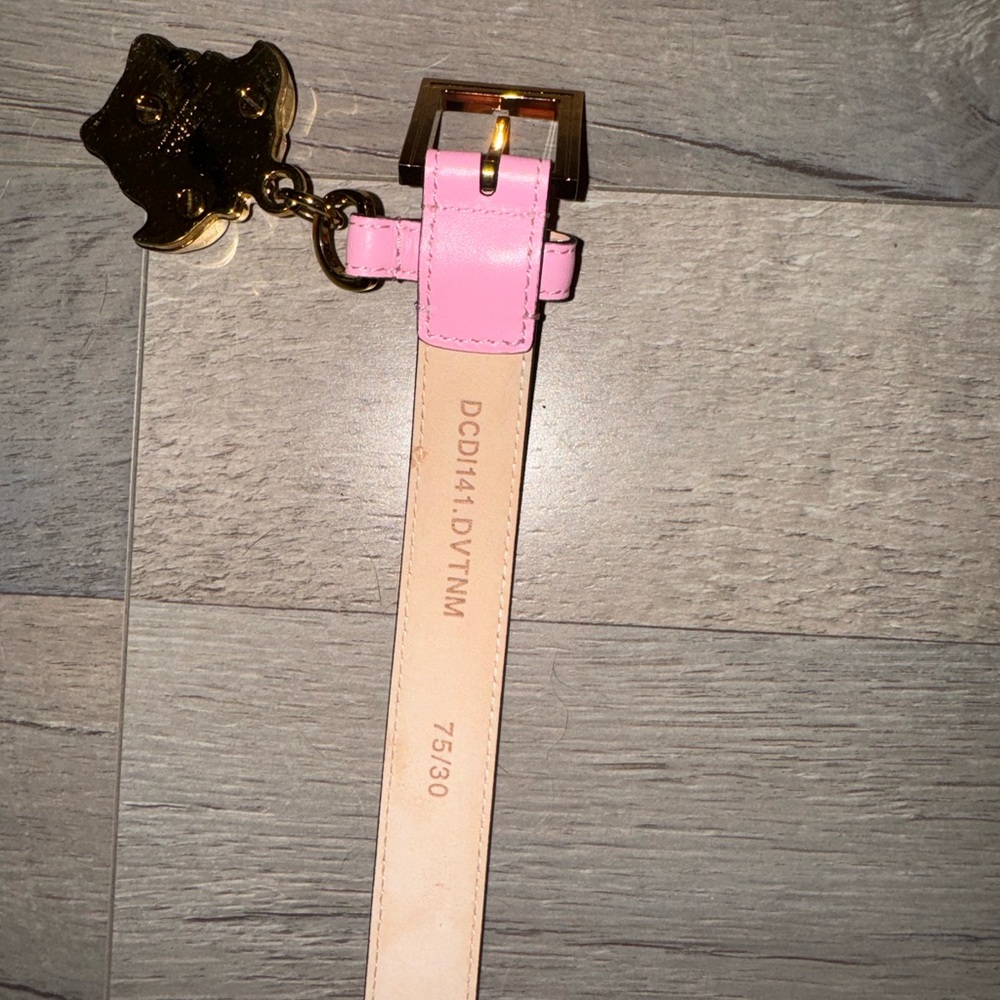 VERSACE Pink Belt (size 75cm- US waist 0-2) AUTHENTIC - Picture 9 of 10